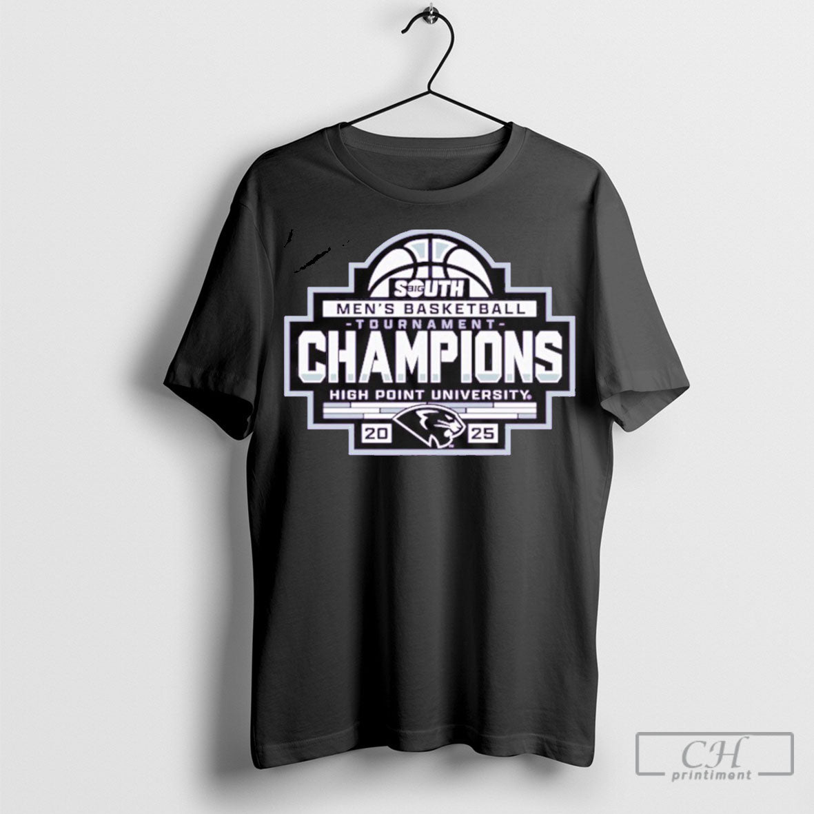 Official High Point Panthers Blue 84 Unisex 2025 Big South Mens Basketball Conference Tournament Champions