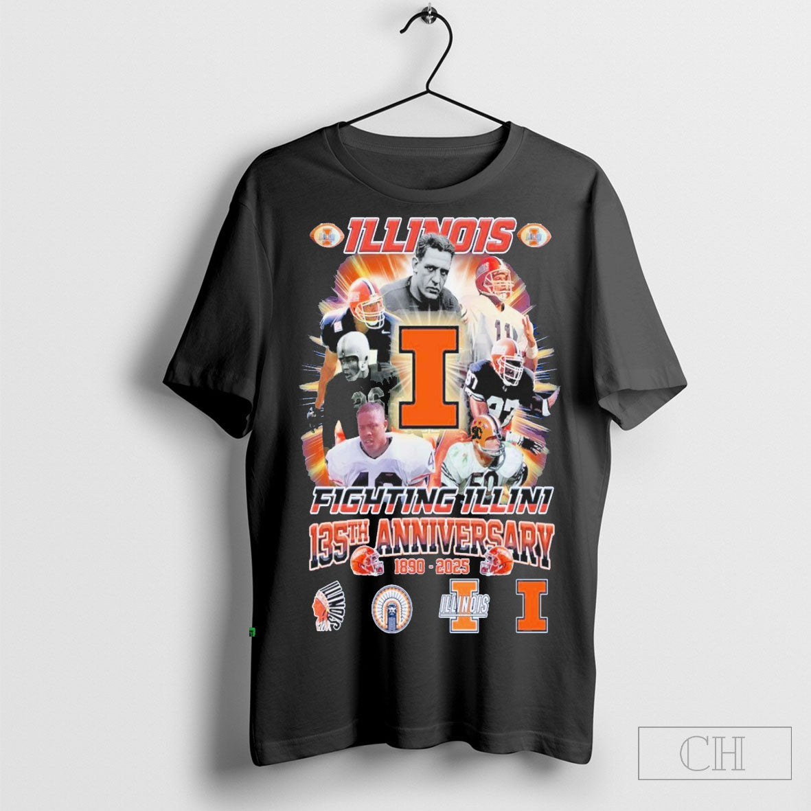 Official Illinois Fighting Illini 135th Anniversary 1890 2025 For Fans Limited