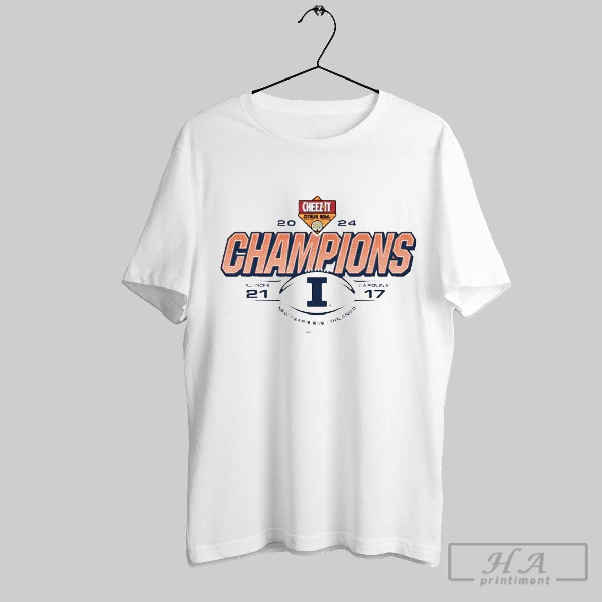Official Illinois Fighting Illini Vs South Carolina Gamecocks 21 17 Score 2024 Cheez It Citrus