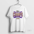 Official Jmu Football 2025 Sun Belt Championship 2 Sided T-Shirts