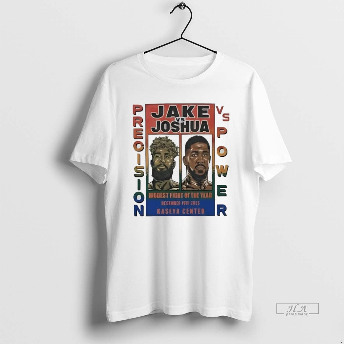 Official Jake Paul Vs Anthony Joshua Precision Vs Power Biggest Fight Year 2025 T-Shirts