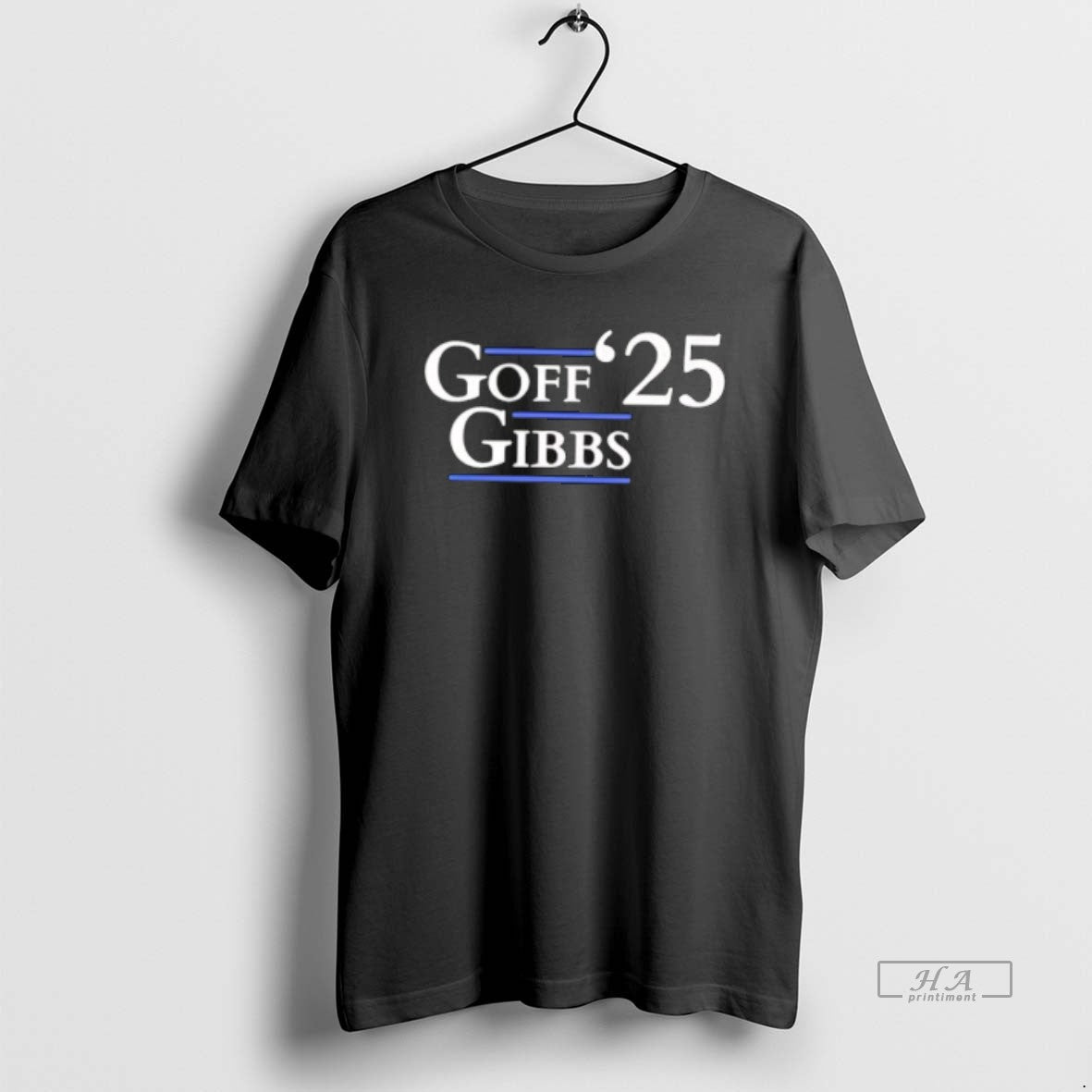 Official Jared Goff Jahmyr Gibbs 2025 Presidents T-Shirts