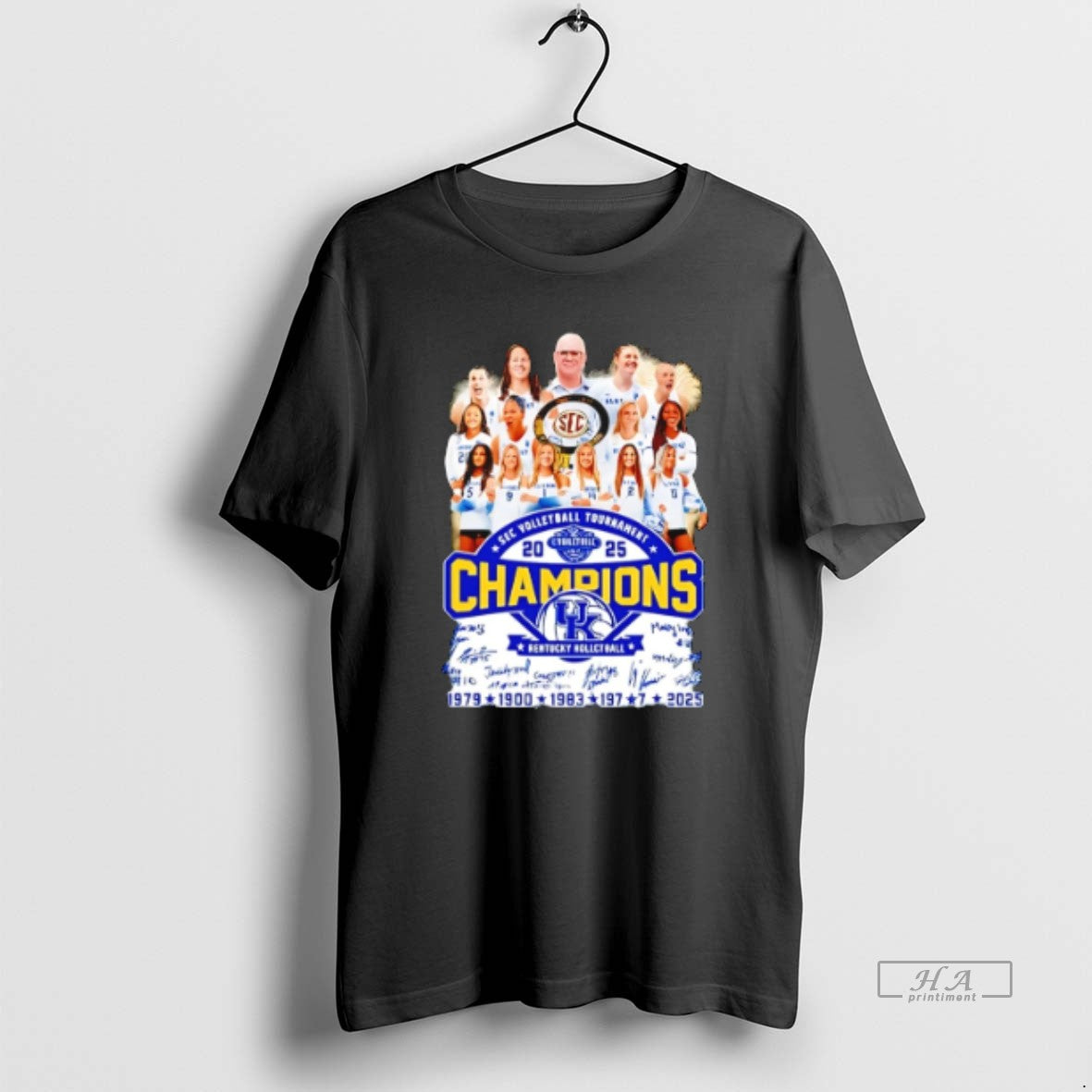 Official Kentucky Sec Volleyball Tournament 2025 Champions T-Shirts