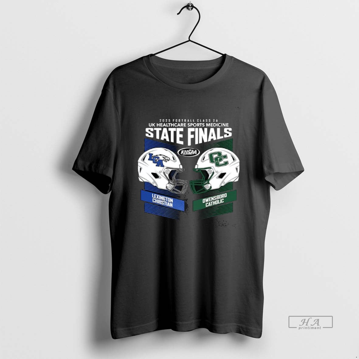 Official Lexington Christian Vs Owensboro Catholic 2025 Khsaa Football State Championships T-Shirts