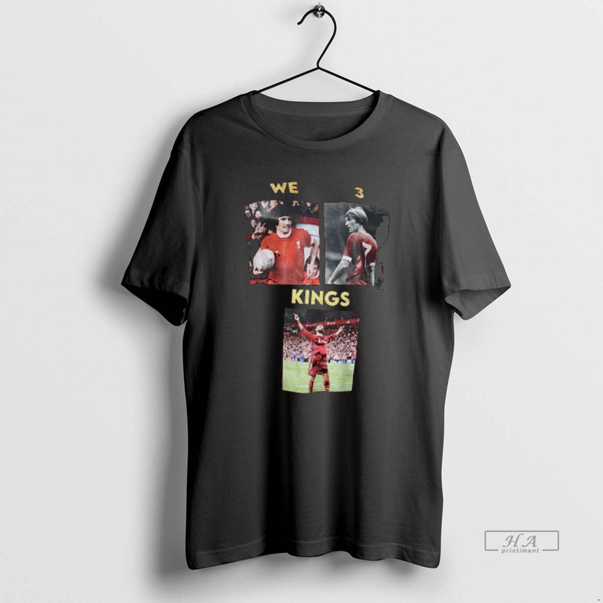 Official Liverpool Kevin Keegan Kenny Dalglish Mohamed Salah We 3 Kings T-Shirts