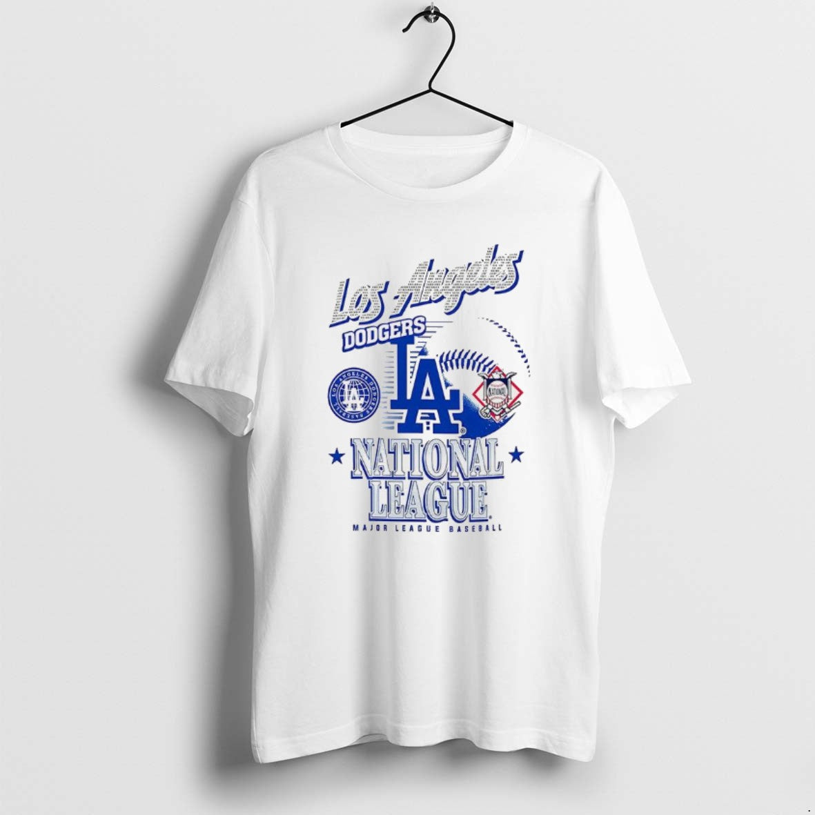 Official Los Angeles Dodgers Mlb American National League Logo Ball Retro T-Shirts