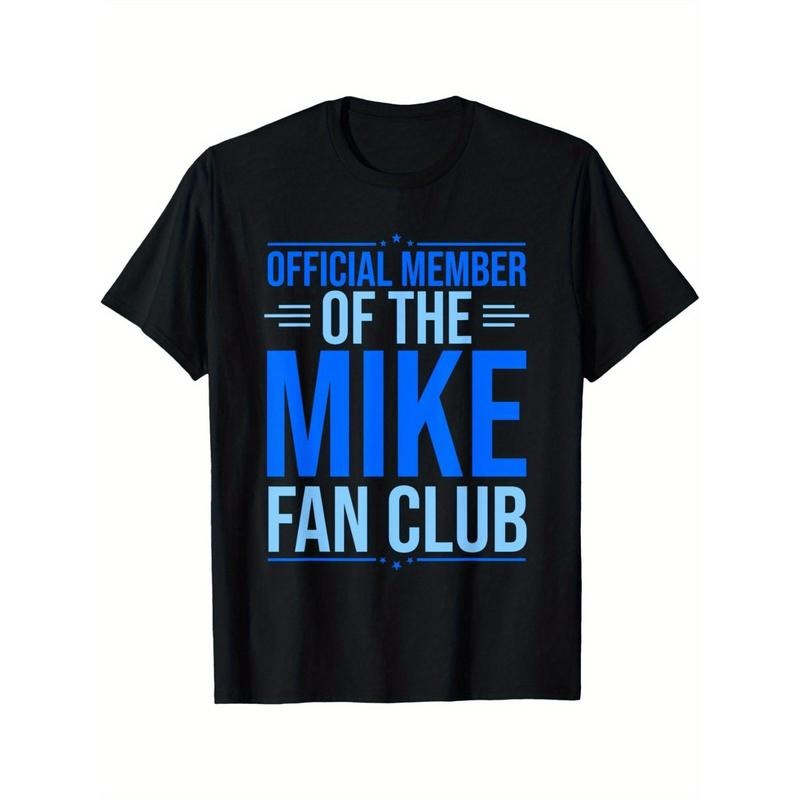 Official Member Mike Fan Club Funny Mike First Name Made USA T-Shirts
