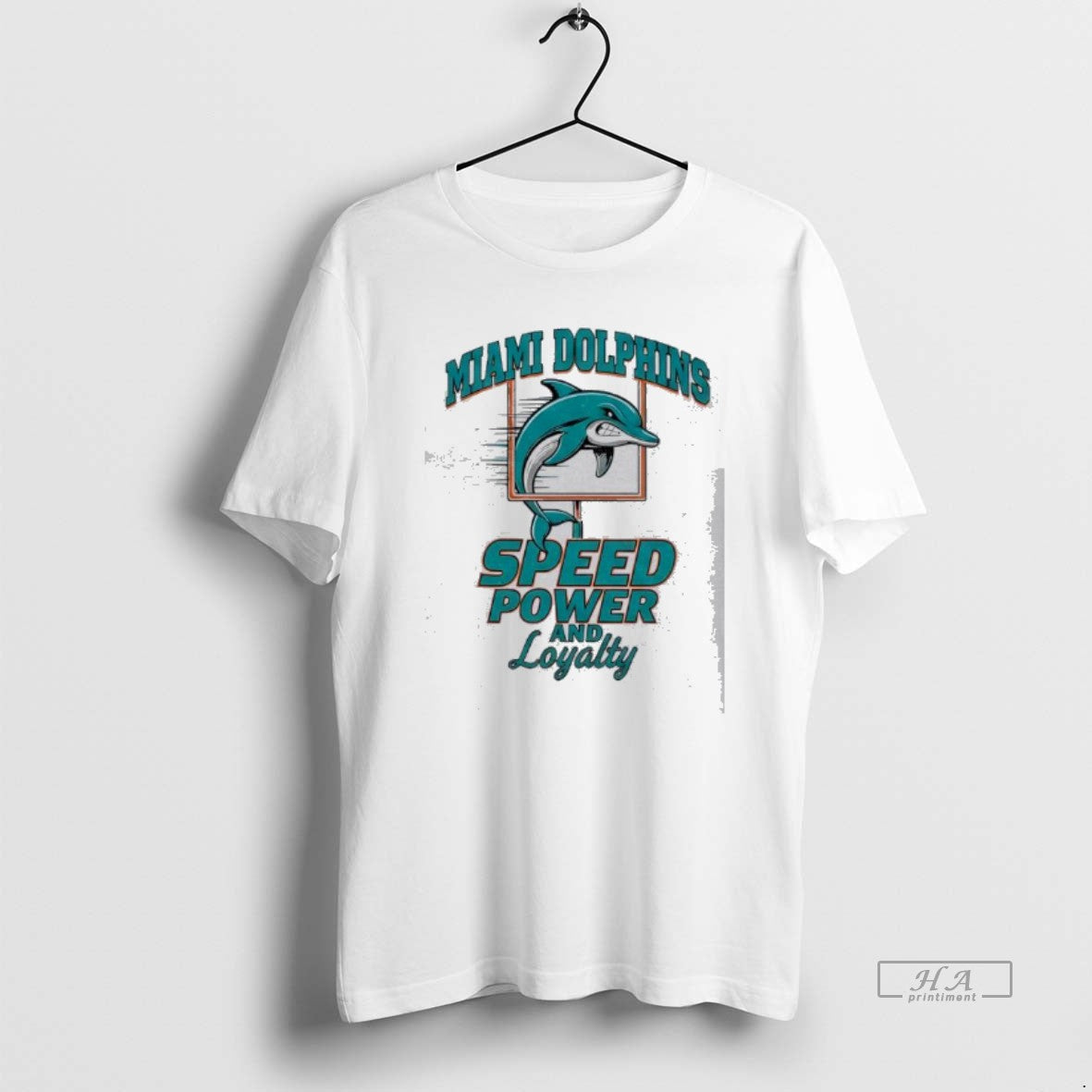 Official Miami Dolphins Football Speed Power Loyalty T-Shirts