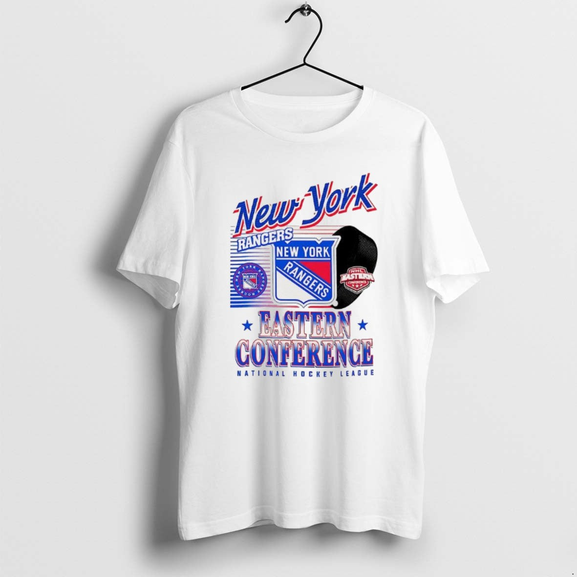 Official New York Rangers Nhl Eastern Conference Logo Ball T-Shirts
