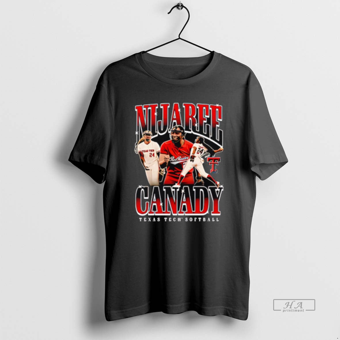 Official Nijaree Canady 24 Texas Tech Red Raiders Softball Graphic