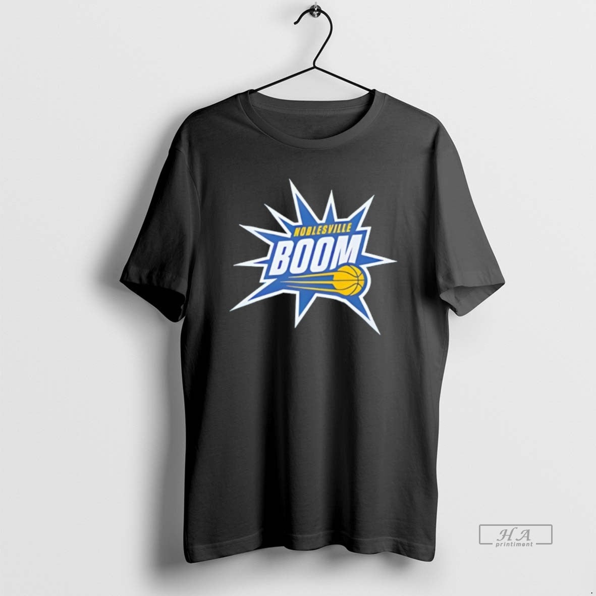 Official Noblesville Boom Indiana Pacers Basketball Logo T-Shirts