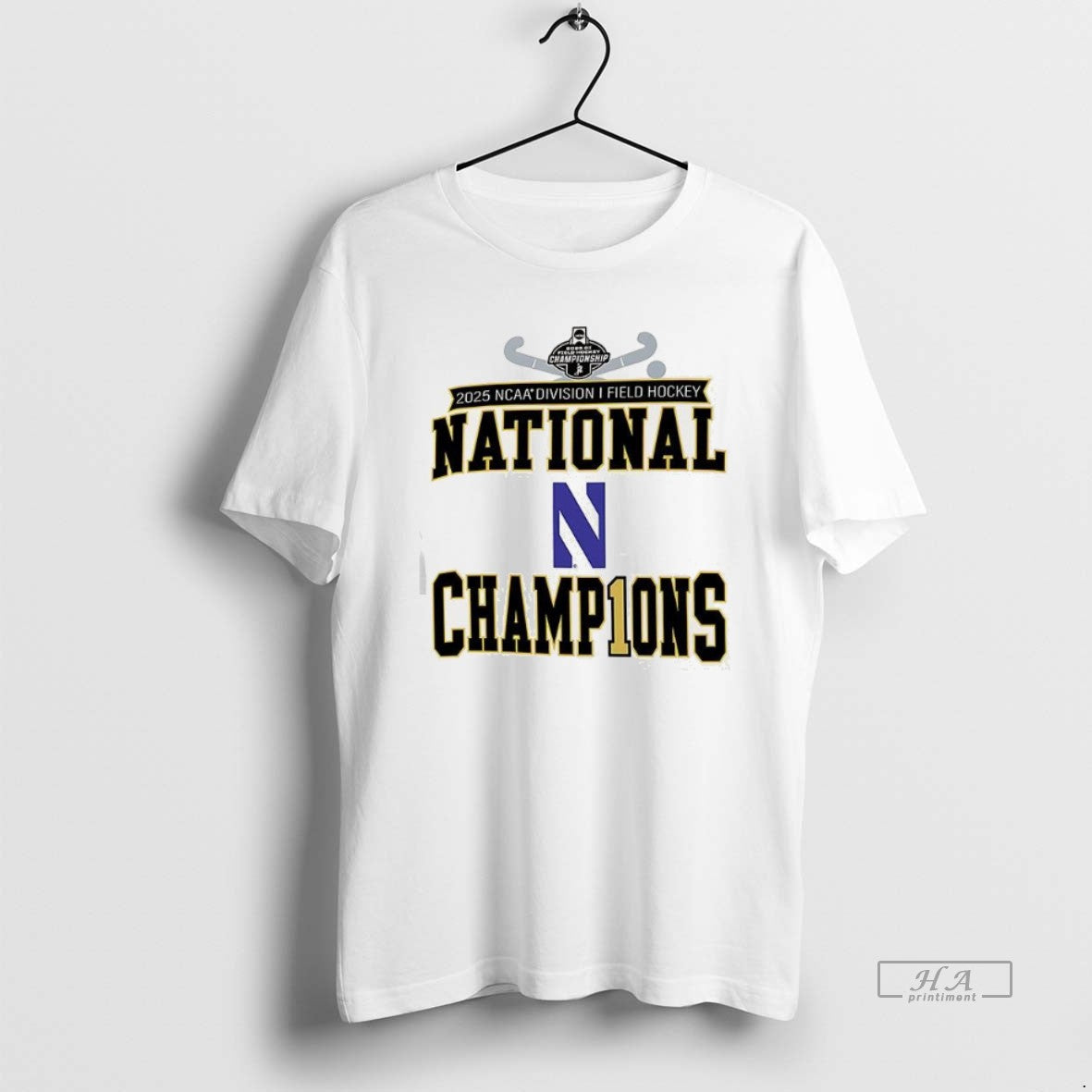 Official Northwestern Wildcats 2025 Ncaa Division I Field Hockey Championship T-Shirts