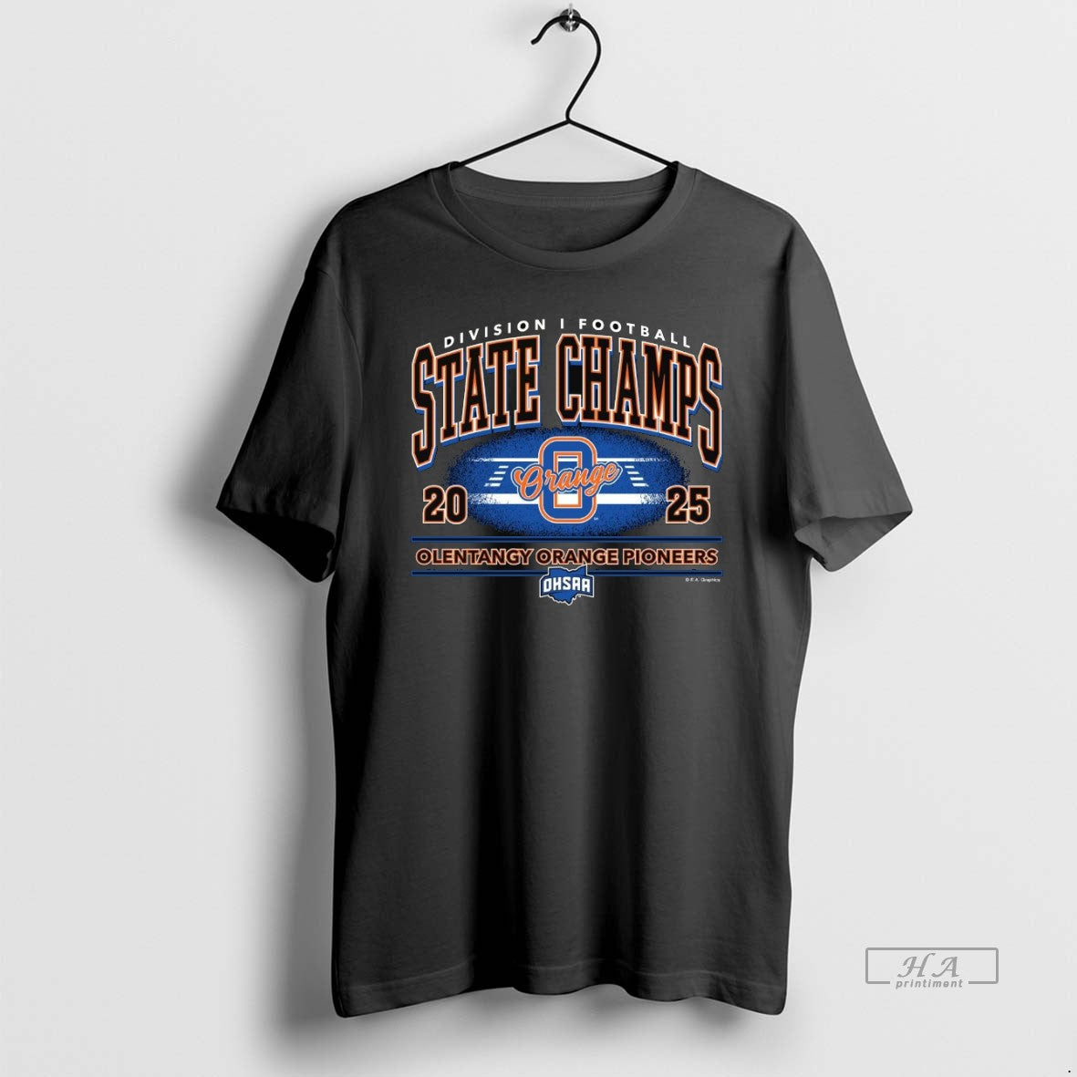 Official Olentangy Orange Pioneers 2025 Football D1 State Champions T-Shirts