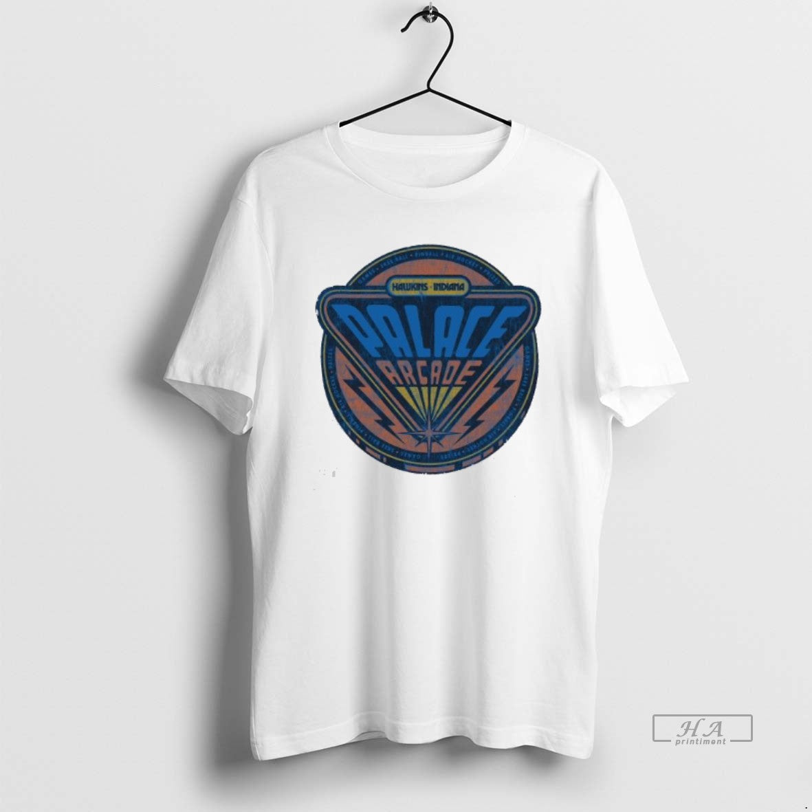 Official Palace Arcade Hawkins Indiana T-Shirts