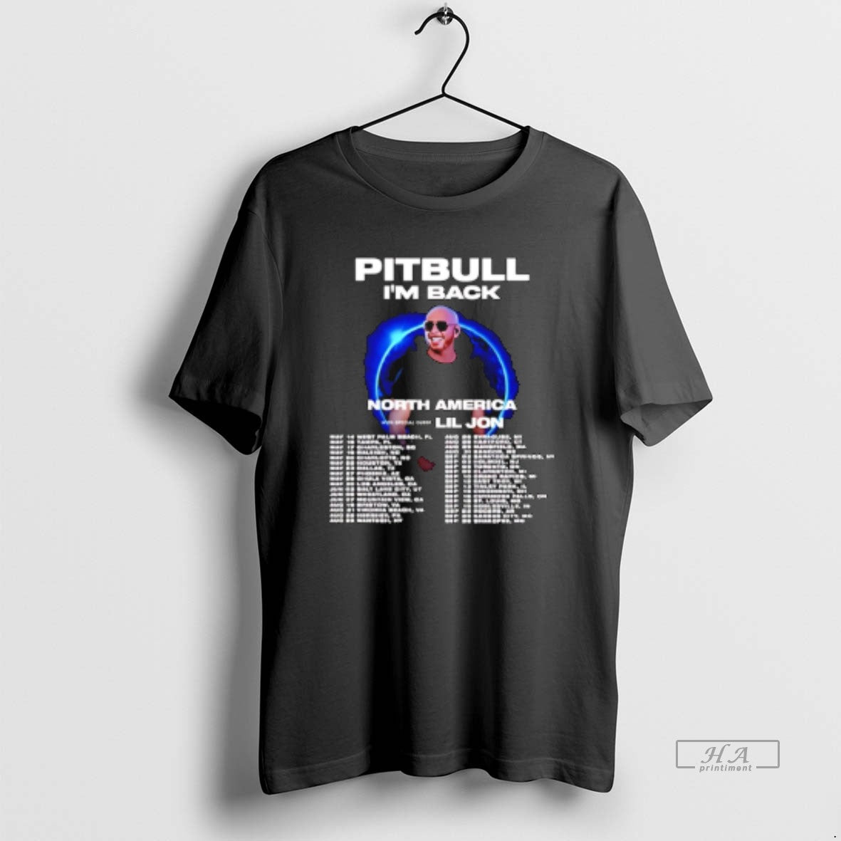 Official Pitbull Im Back North America Tour 2026 T-Shirts