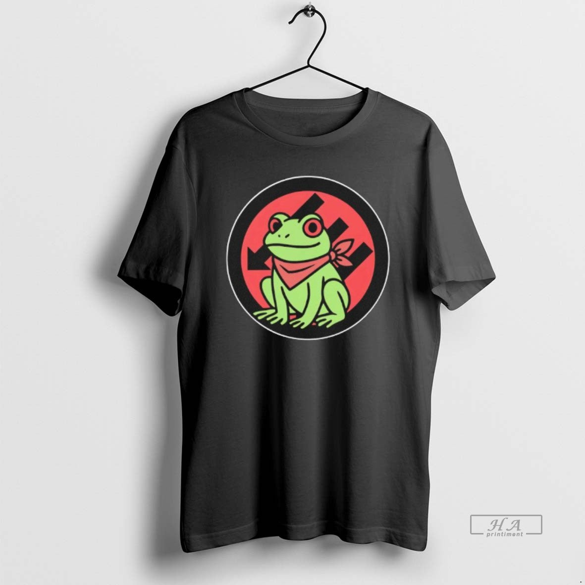Official Portland Frog Logo Black T-Shirts