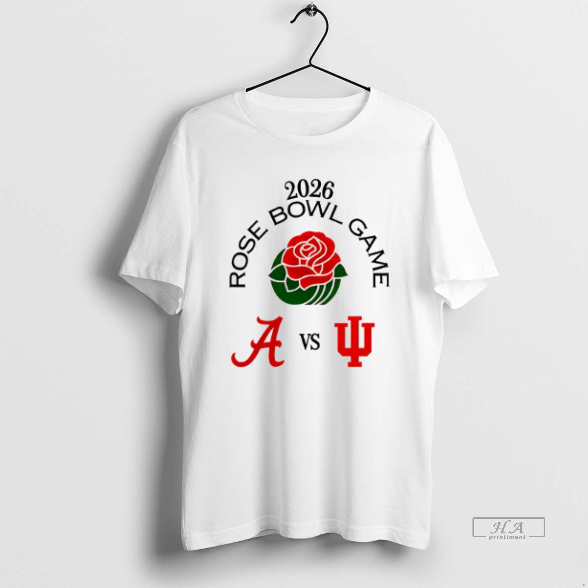 Official Rose Bowl Game 2026 Alabama Vs Indiana T-Shirts