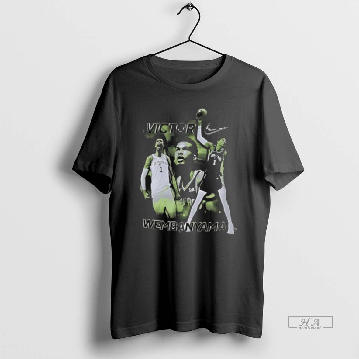 Official San Antonio Spurs Victor Wembanyama Photo T-Shirts