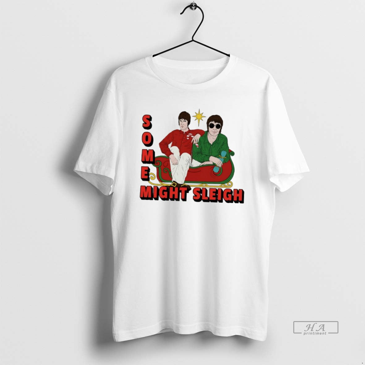 Official Some Might Sleigh Oasis T-Shirts