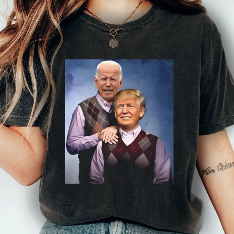 Official Step Brother Trump Biden Shirt Vote President 2024 Trump Biden Meme Trum 2024 Biden 2024 Fans T-Shirts