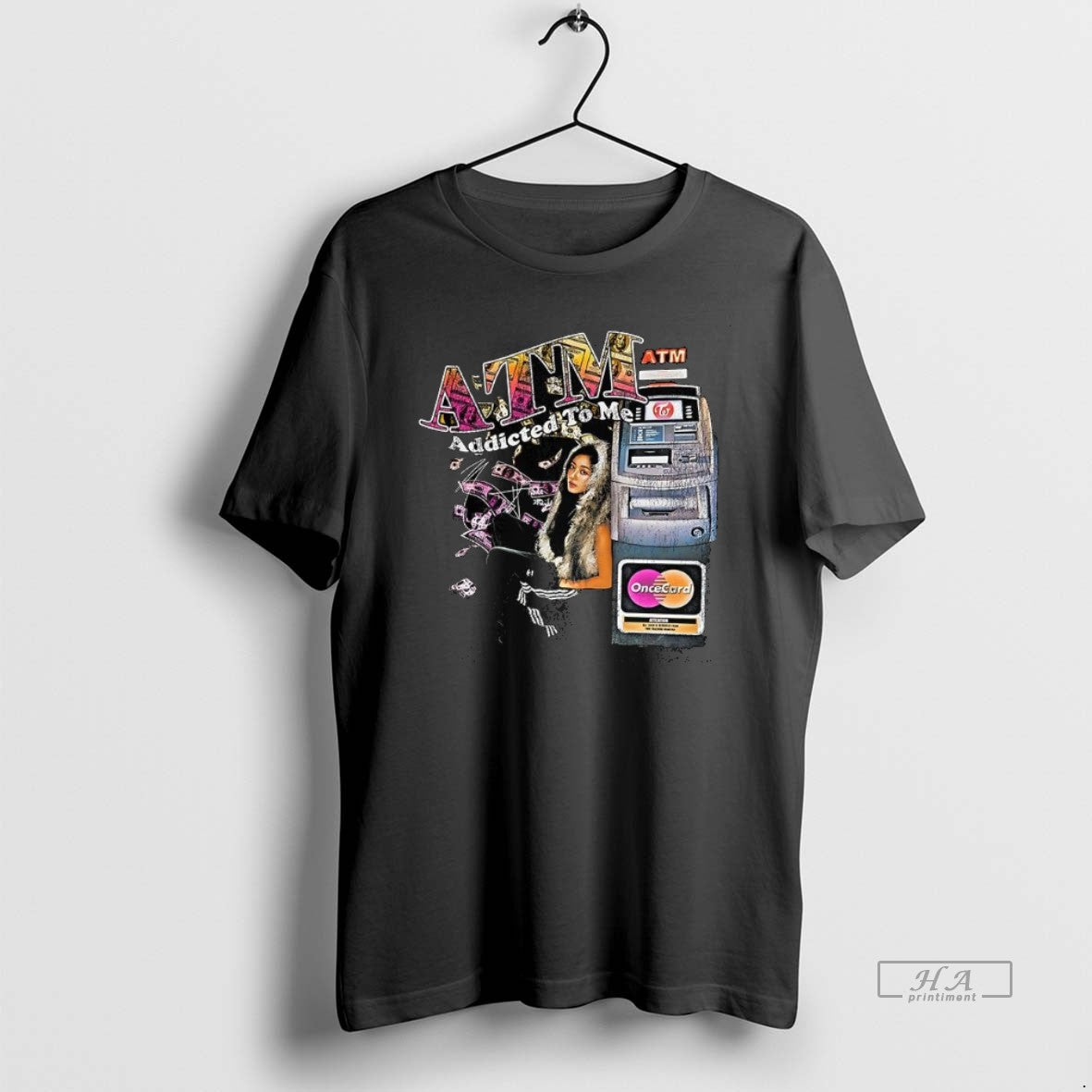 Official Twice Jihyo Atm Addicted Me Signature Vintage T-Shirts