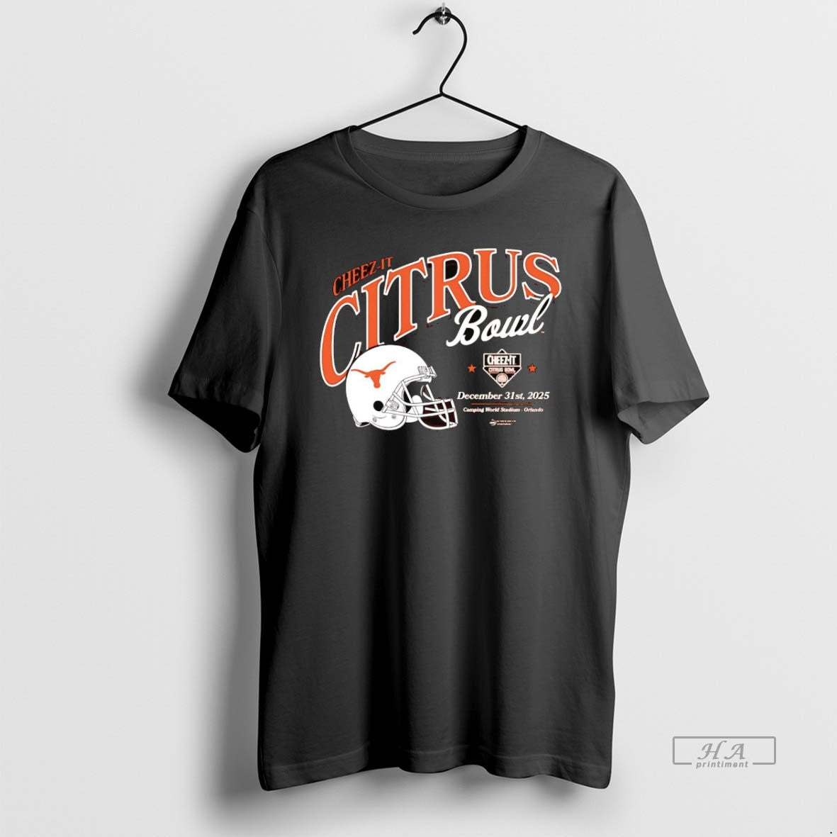 Official Texas Longhorns 2025 Cheez Citrus Bowl Helmet T-Shirts