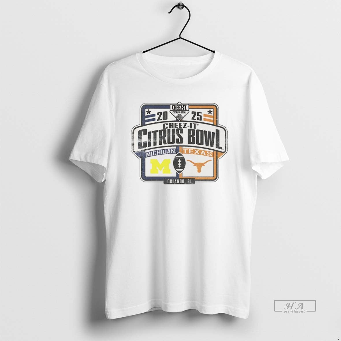 Official Texas Longhorns Vs Michigan Cheez Bowl Game Dueling T-Shirts