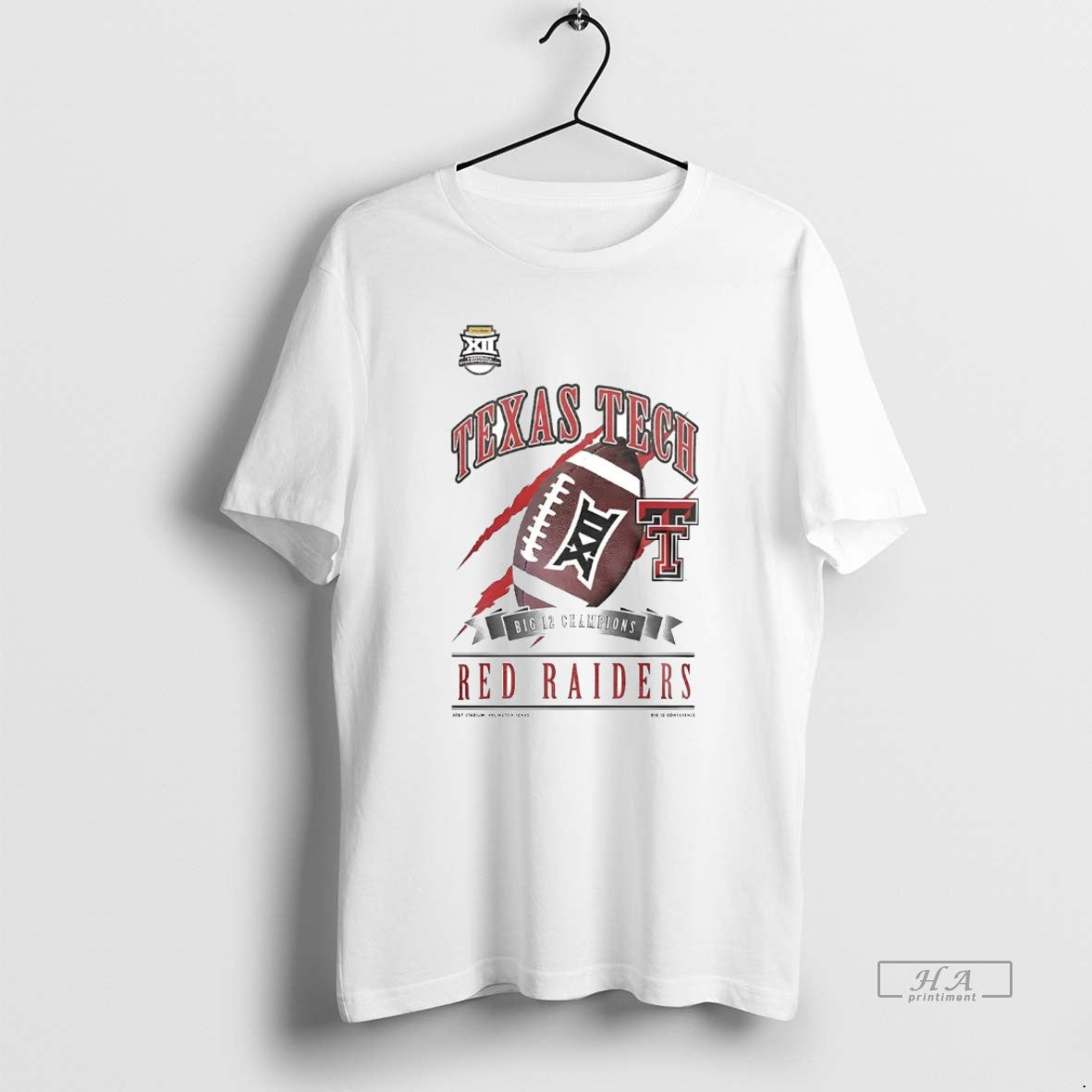 Official Texas Tech Football 2025 Big 12 Championship 2 Sided T-Shirts