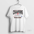 Official Texas Tech Red Raiders Vs Byu Cougars Big 12 Conference Champions Score 2025 T-Shirts