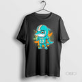 Official Dolphins Miami Dolphins Football Cartoon Black T-Shirts
