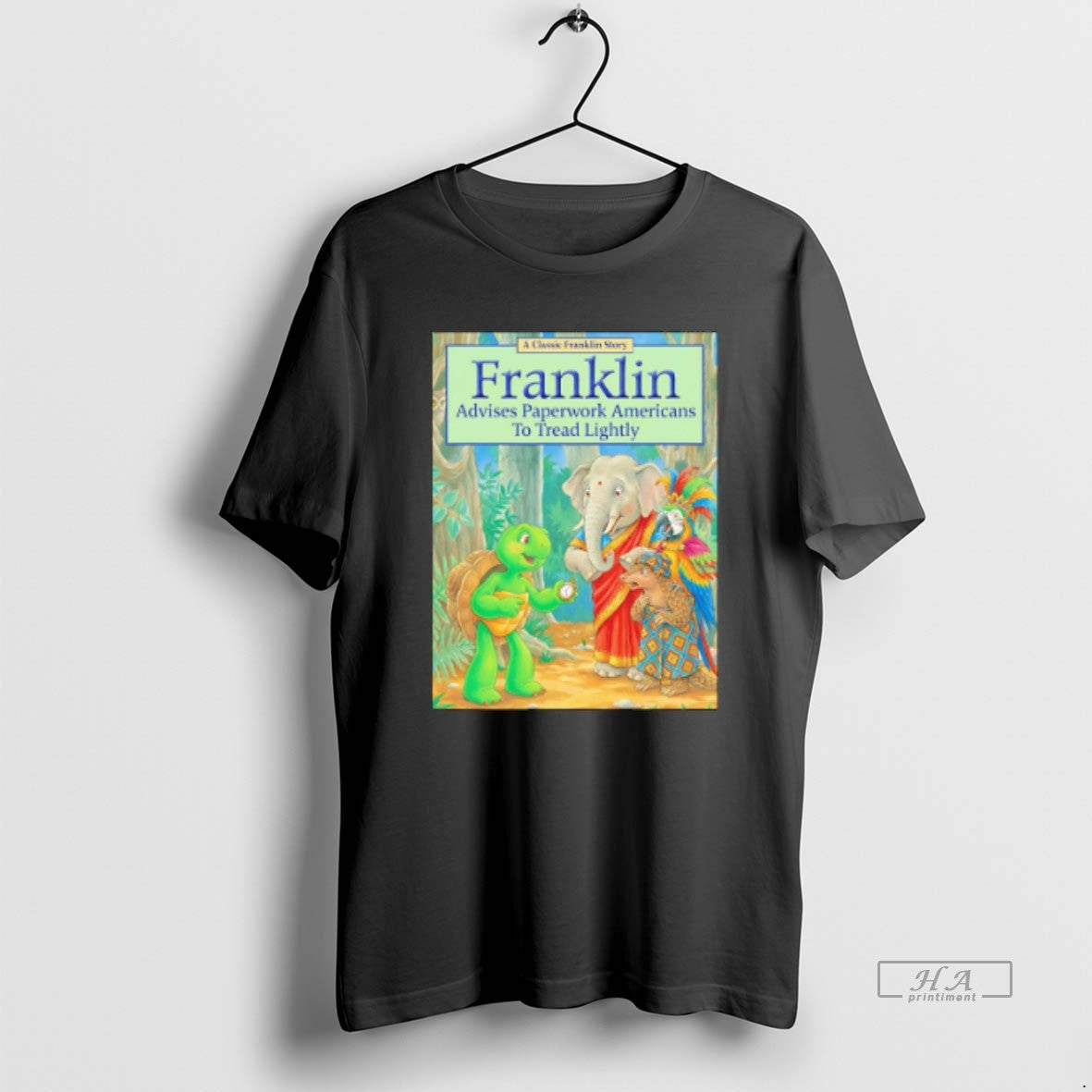 Official Turtle Franklin Advises Paperwork Americans Tread Lightly Pete Hegseth Meme T-Shirts