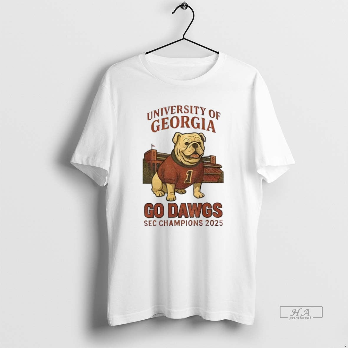 Official University Georgia Bulldog Football Go Dawgs Sec Champions 2025 T-Shirts