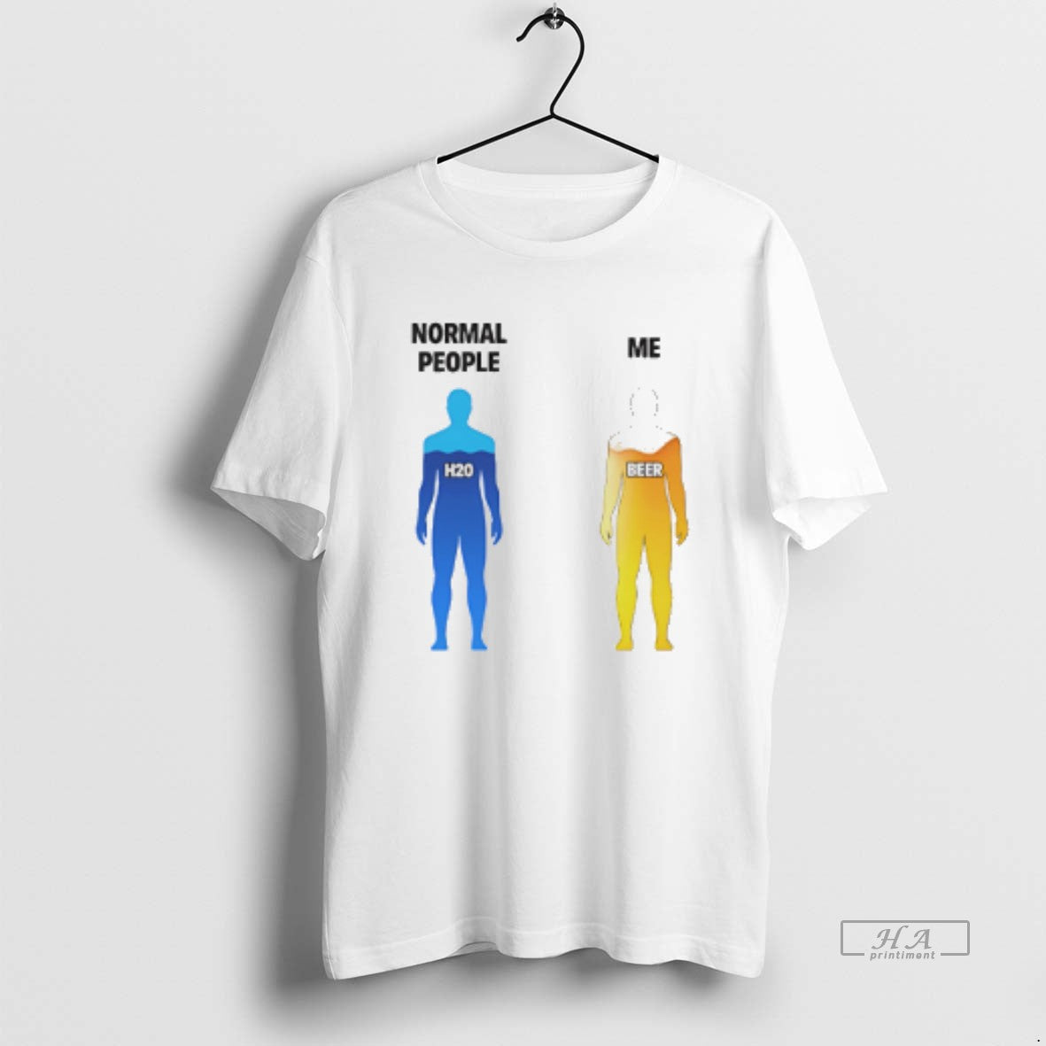 Official Aubfelcd Normal People Vs Me H20 Beer T-Shirts