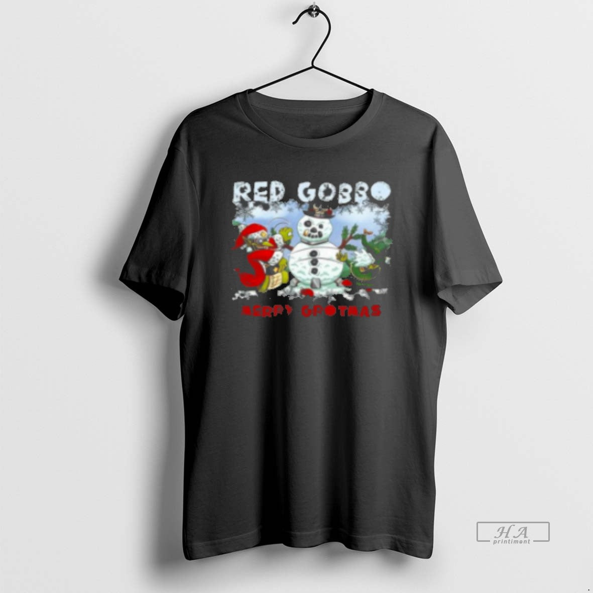 Official Warhammer Red Gobbo Merry Grotmas Classic T-Shirts