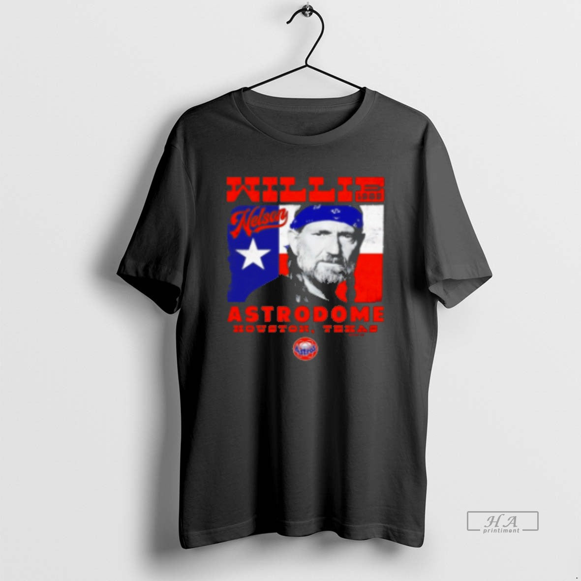 Official Willie Nelson X Houston Astros Astrodome Vintage Classic T-Shirts