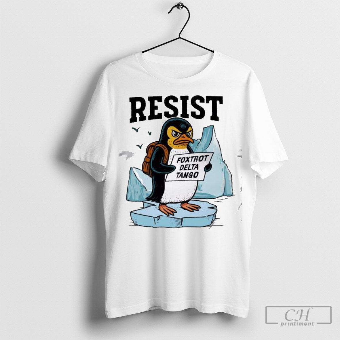 Officialpenguins Resist Foxtrot Delta Tango Tee Shirt