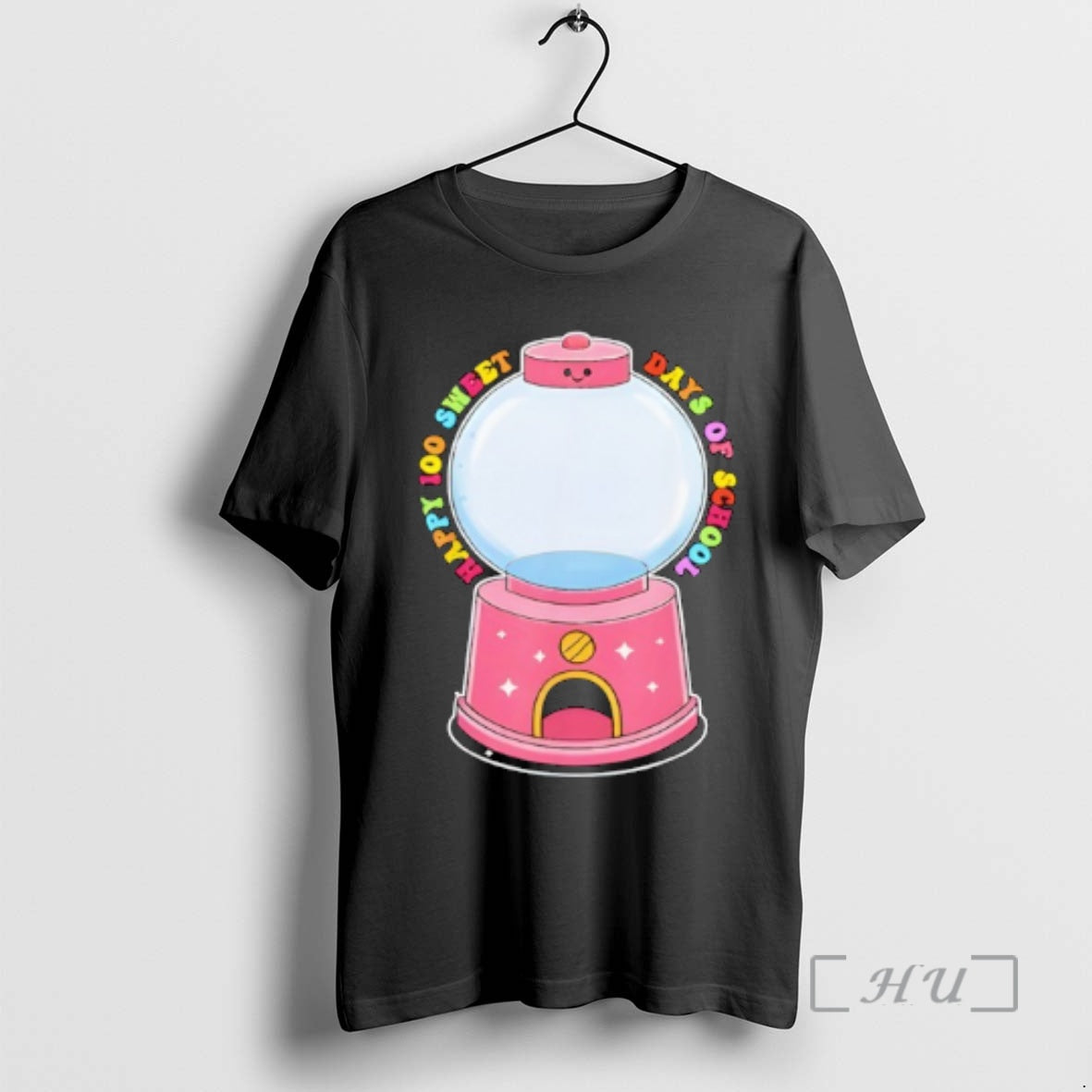 Officials 100 Days School Gumball Machine Empty Diy Project Blank T-Shirts
