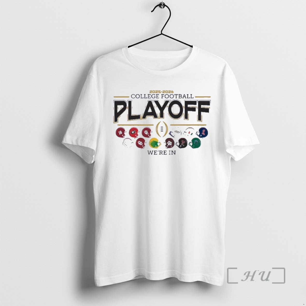 Officials 12 Team Football Helmet Cfp Bound T-Shirts