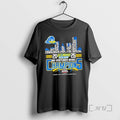 Officials 2025 68 Ventures Bowl Champions Delaware Blue Hens All Names City Skyline T-Shirts