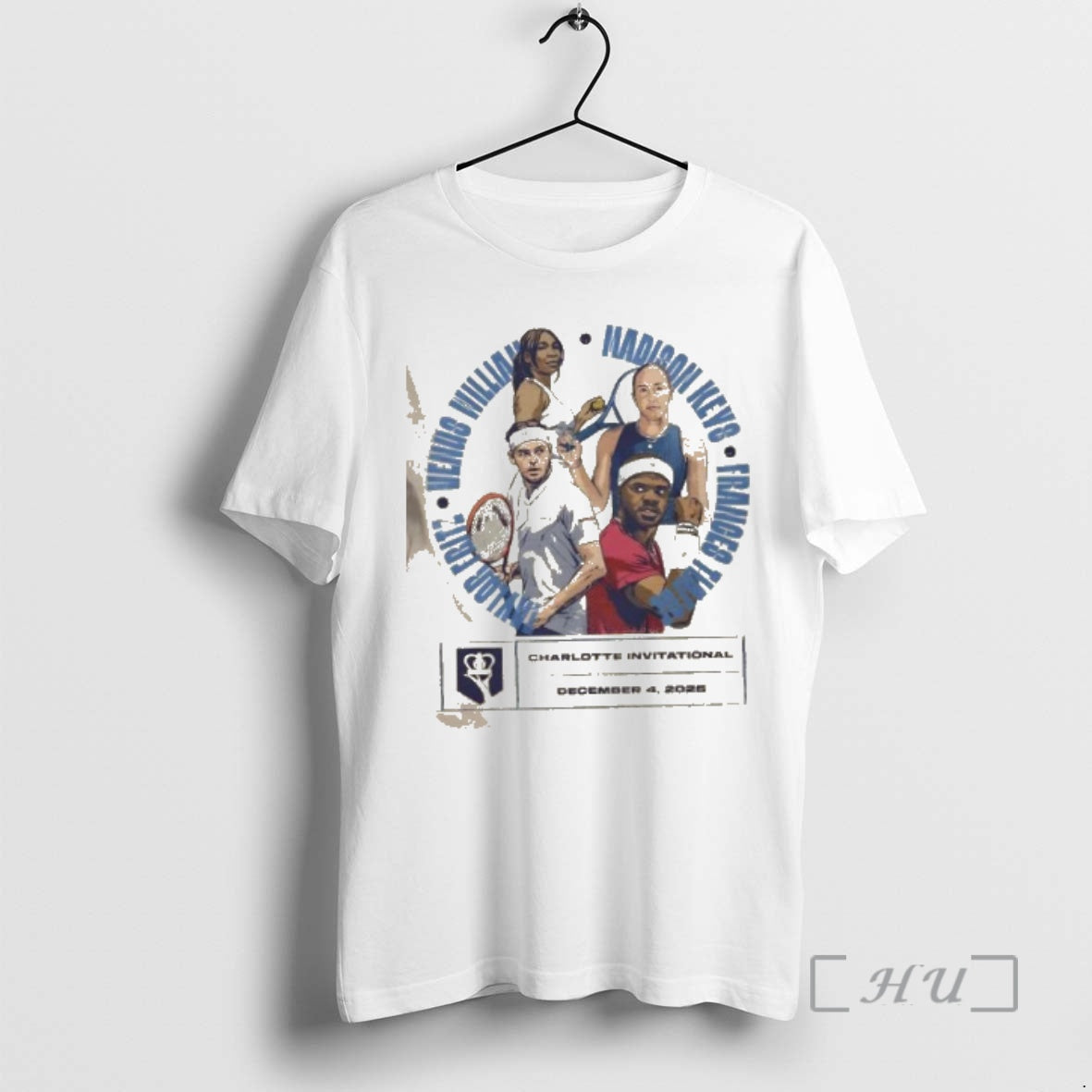 Officials 2025 Charlotte Invitational Taylor Fritz Venus Williams Madison Keys Frances Tiafoe T-Shirts