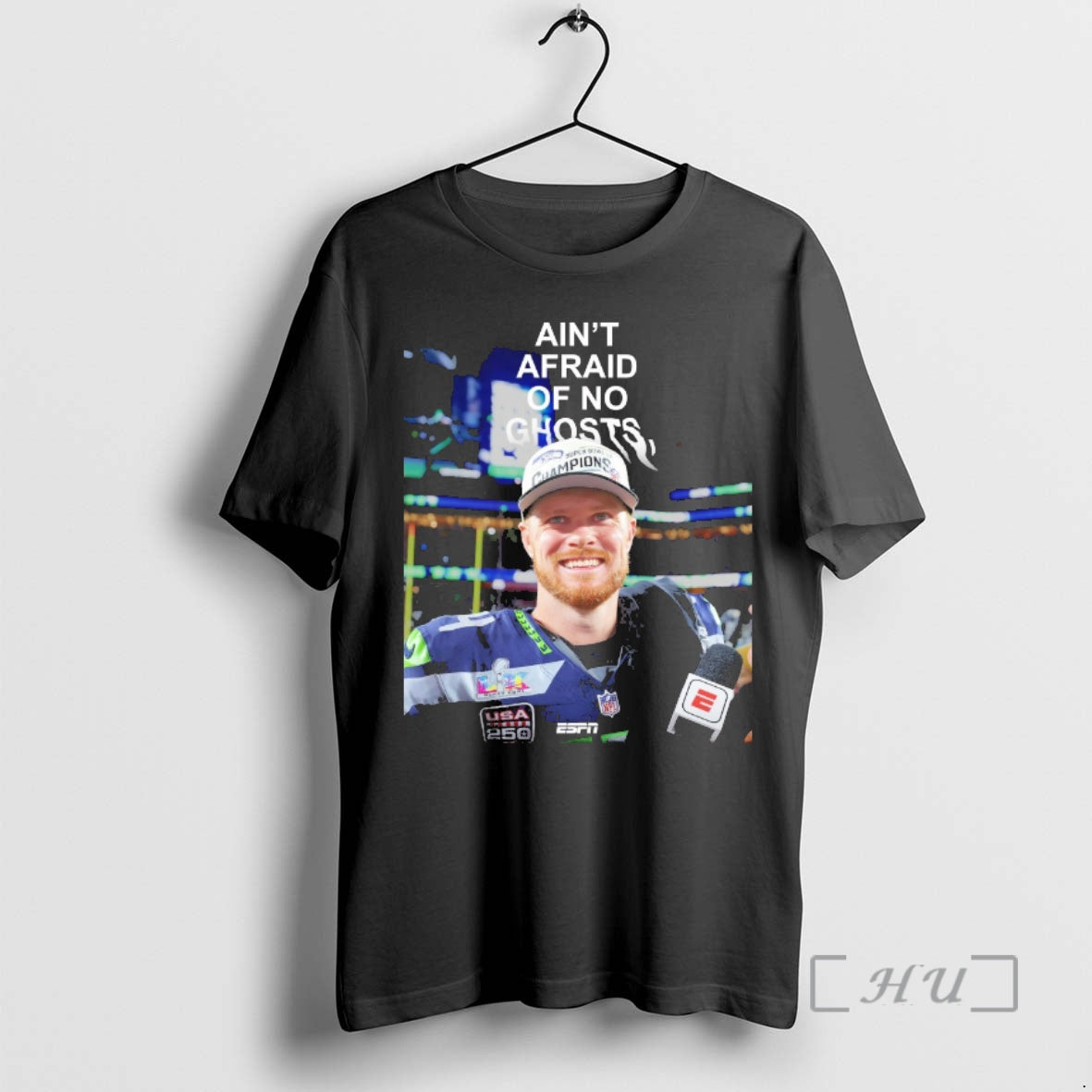 Officials Aint Afraid No Ghosts Sam Darnold Seahawks T-Shirts