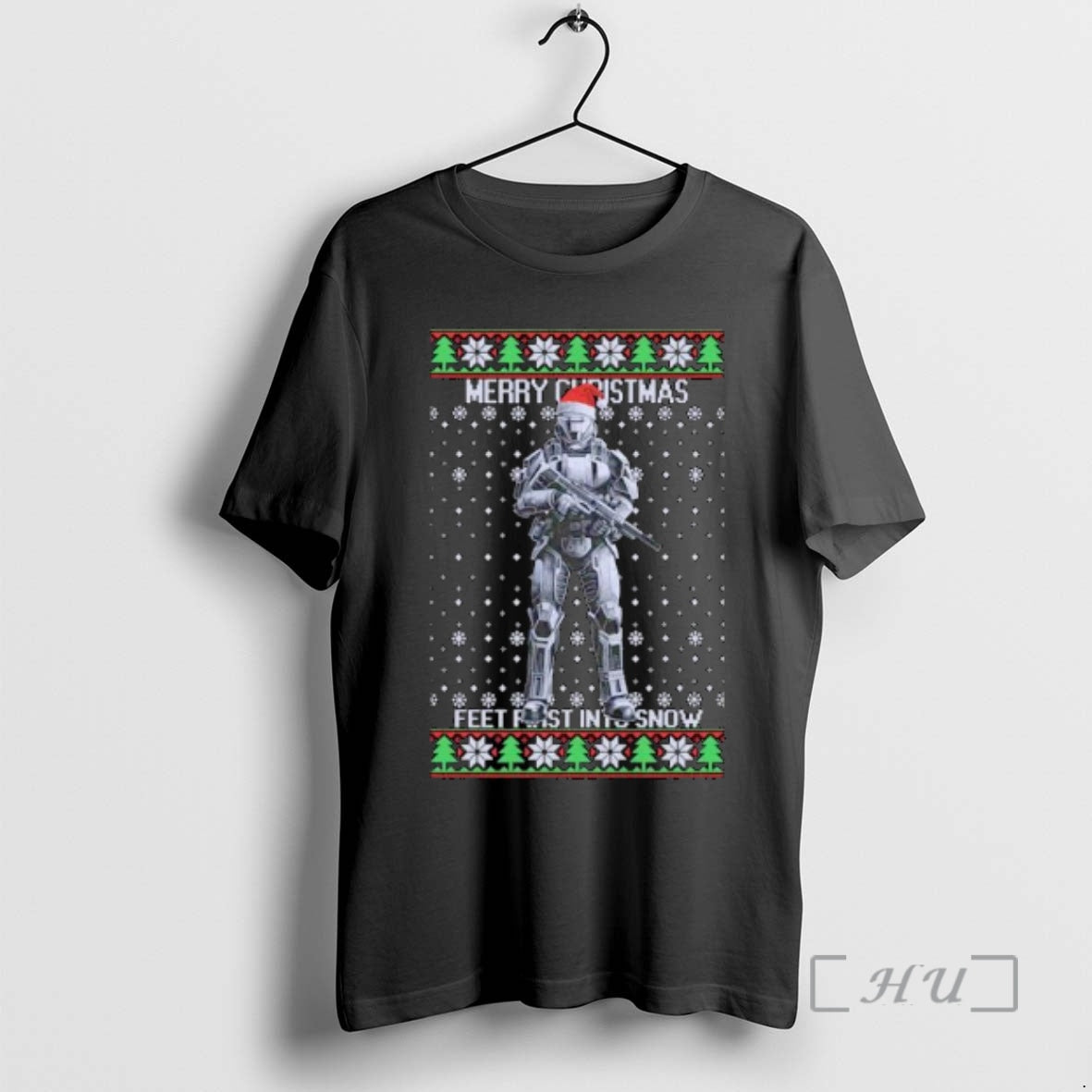 Officials Airsoft Odst Merry Xmas Feet First Snow Ugly Ornaments T-Shirts