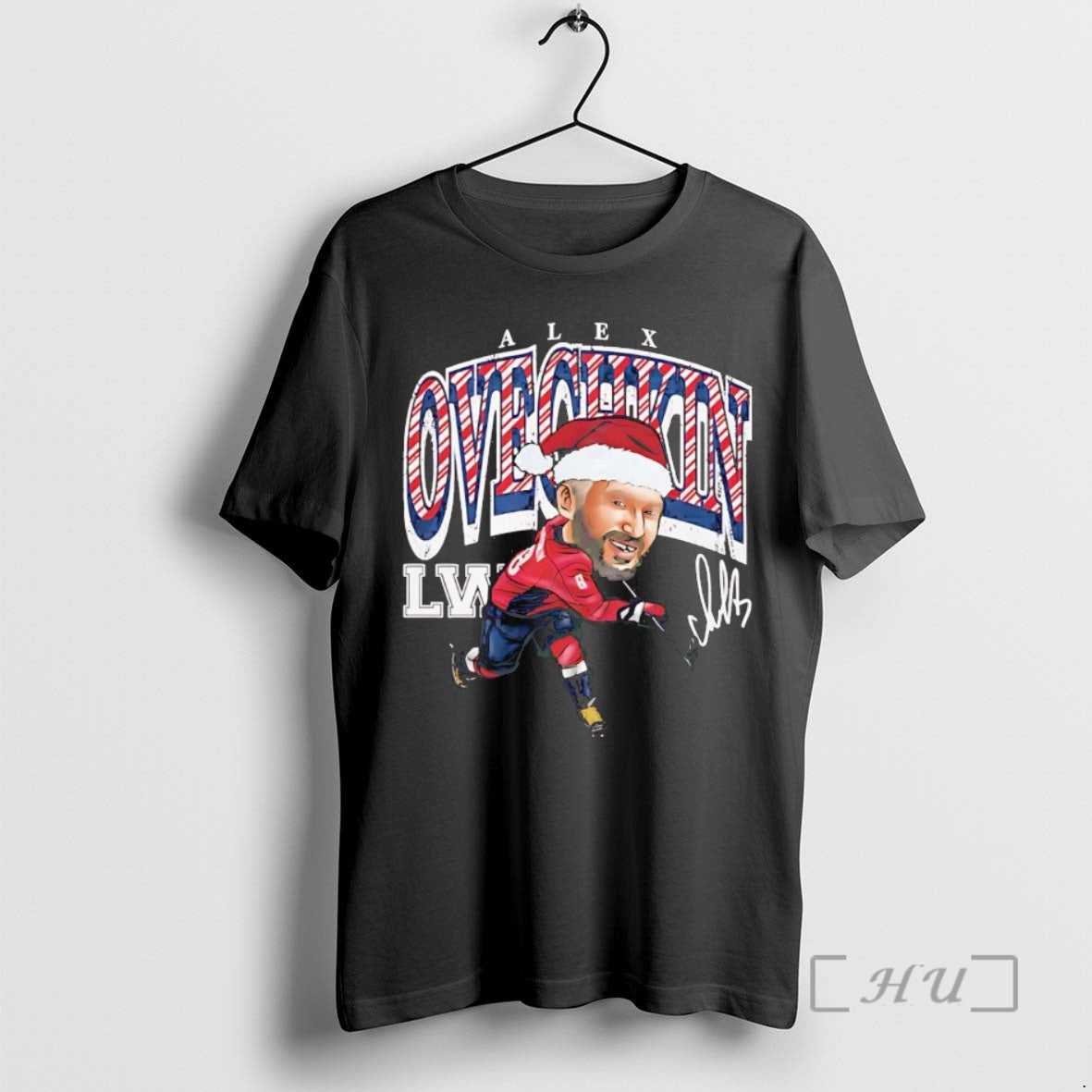Officials Alex Ovechkin Santa Caricature Washington Capitals T-Shirts