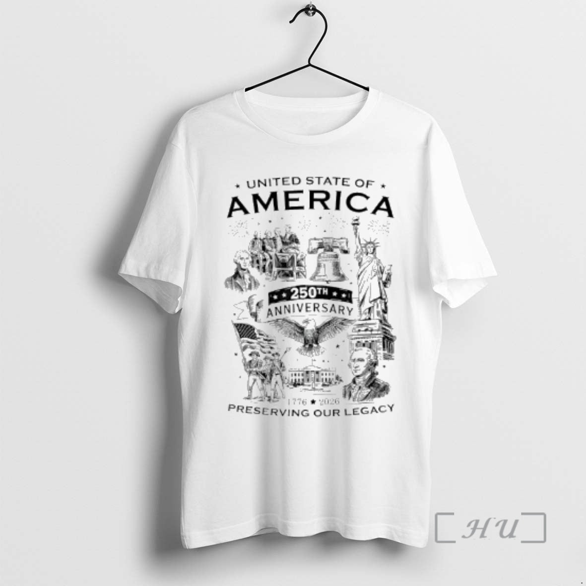 Officials America 250th Anniversary 1776 2026 Usa 250 Years Patriotic T-Shirts