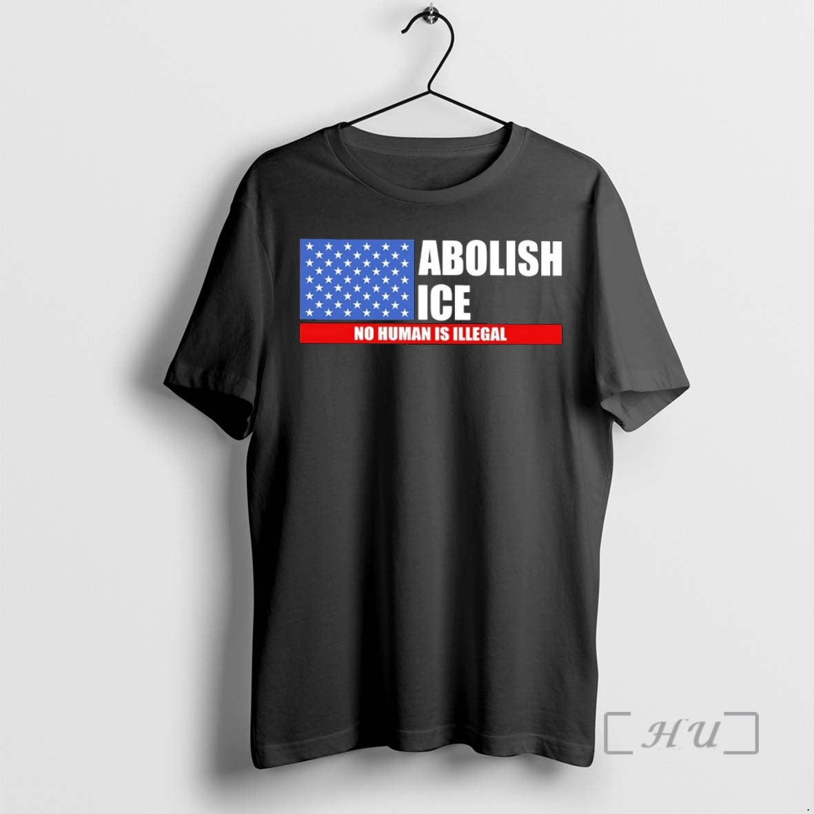 Officials American Flag Abolish Ice No Human Is Illegal T-Shirts