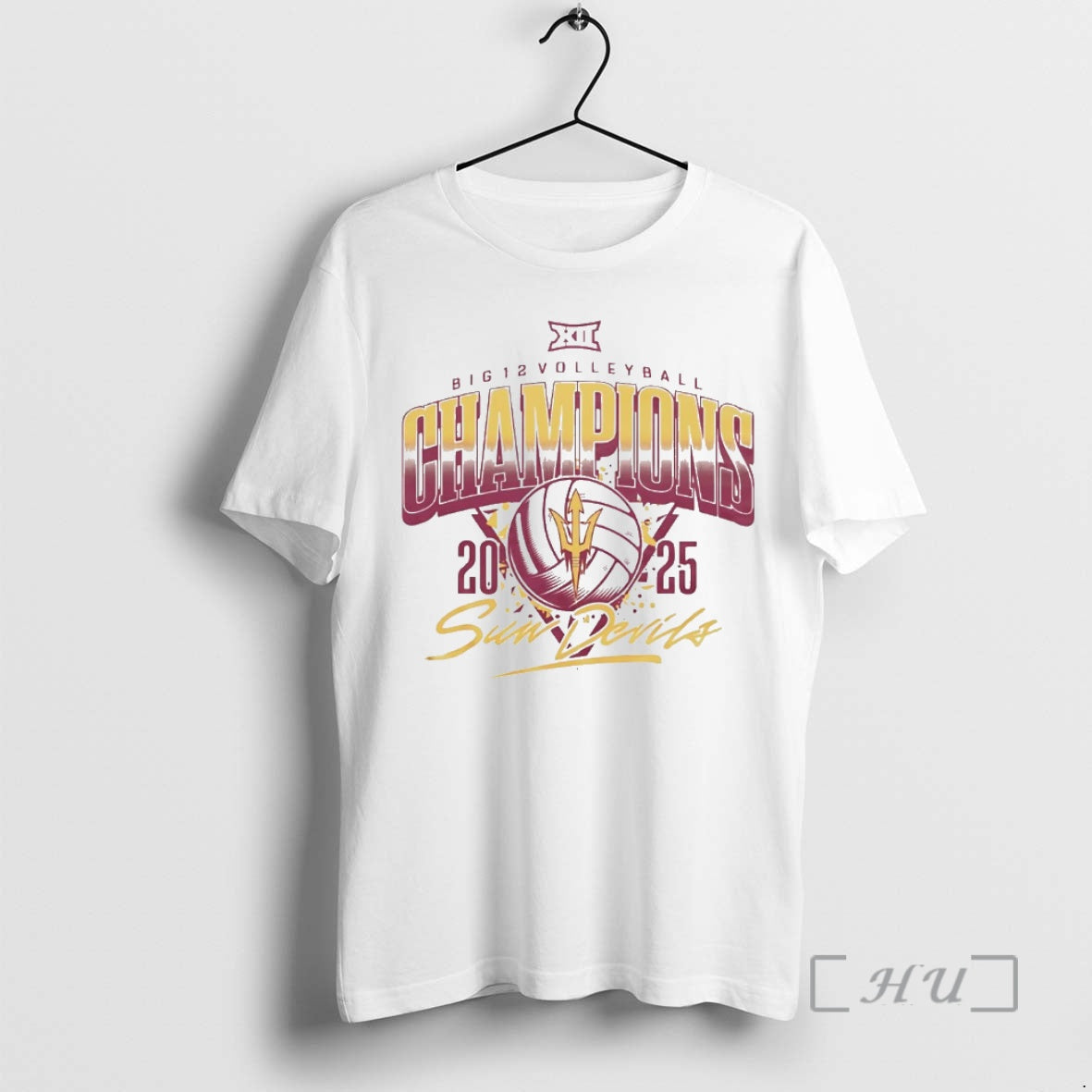 Officials Arizona State Sun Devils 2025 Big 12 Volleyball Champions T-Shirts