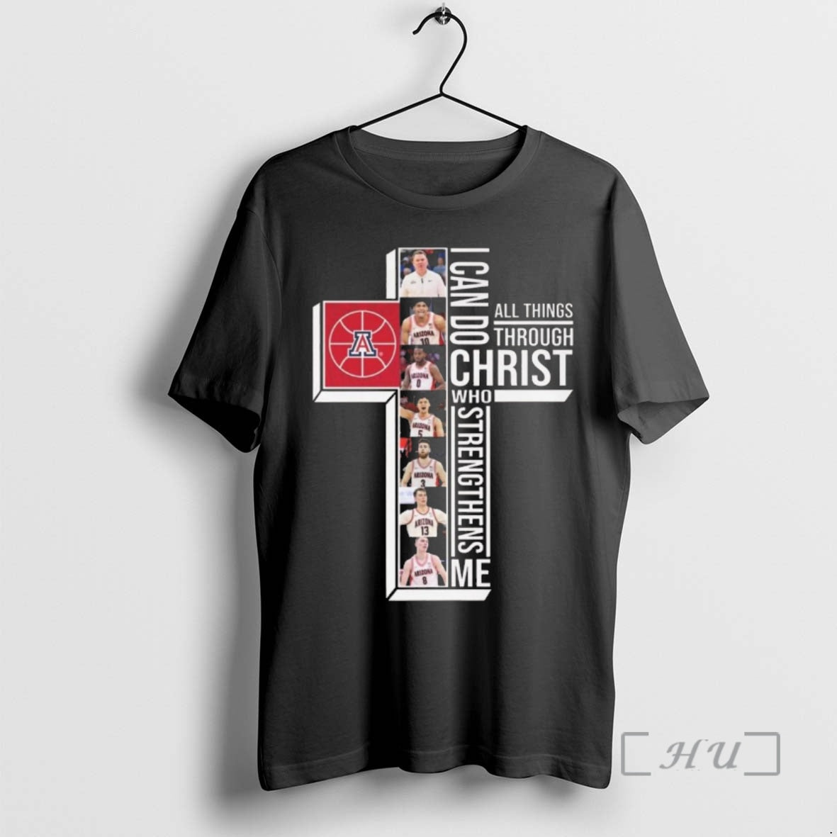 Officials Arizona Wildcats Basketball I Can Do All Things Through Christ Who Strengthens Me 2026 T-Shirts