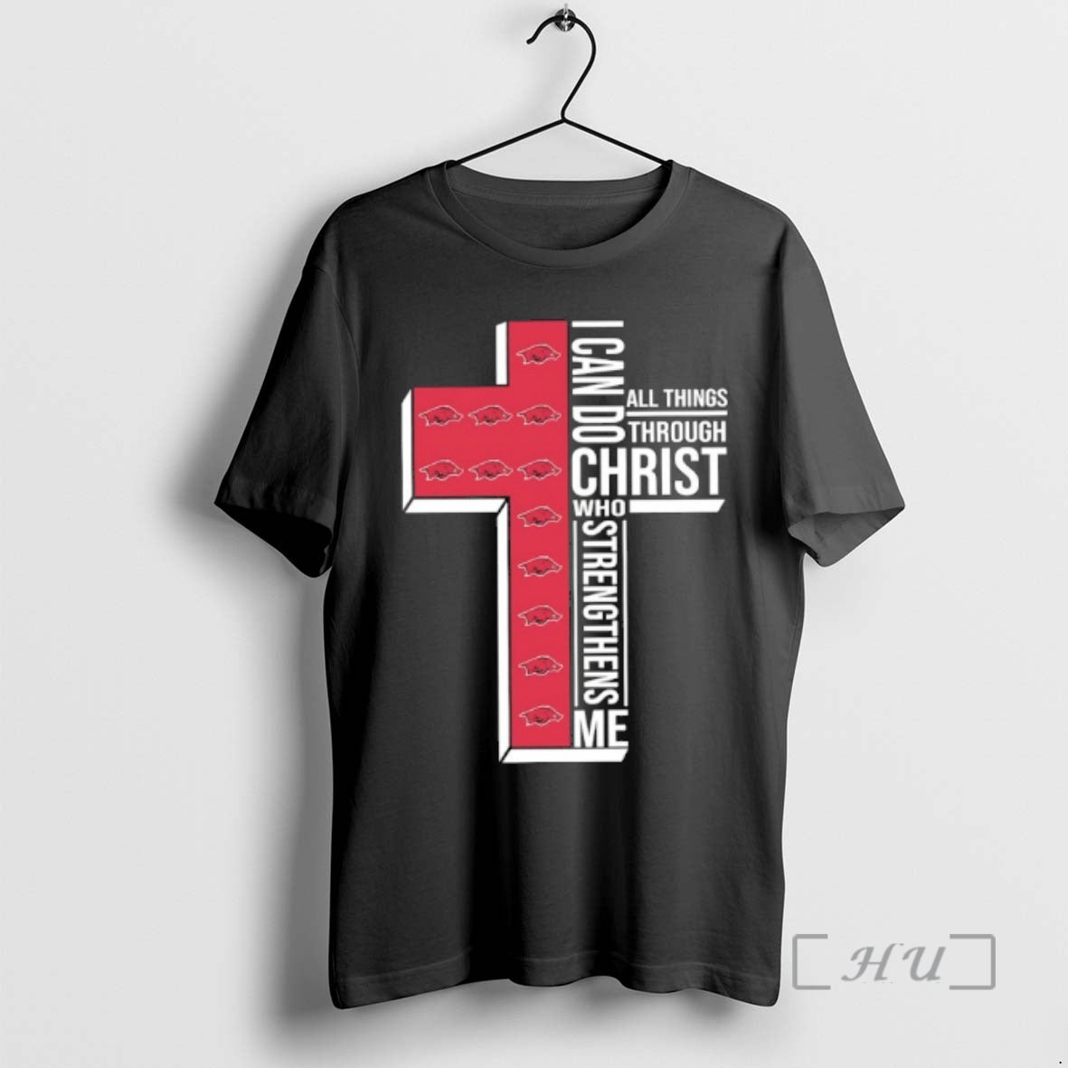 Officials Arkansas Razorbacks Basketball I Can All Things Do Through Christ Who Strengthens Me T-Shirts