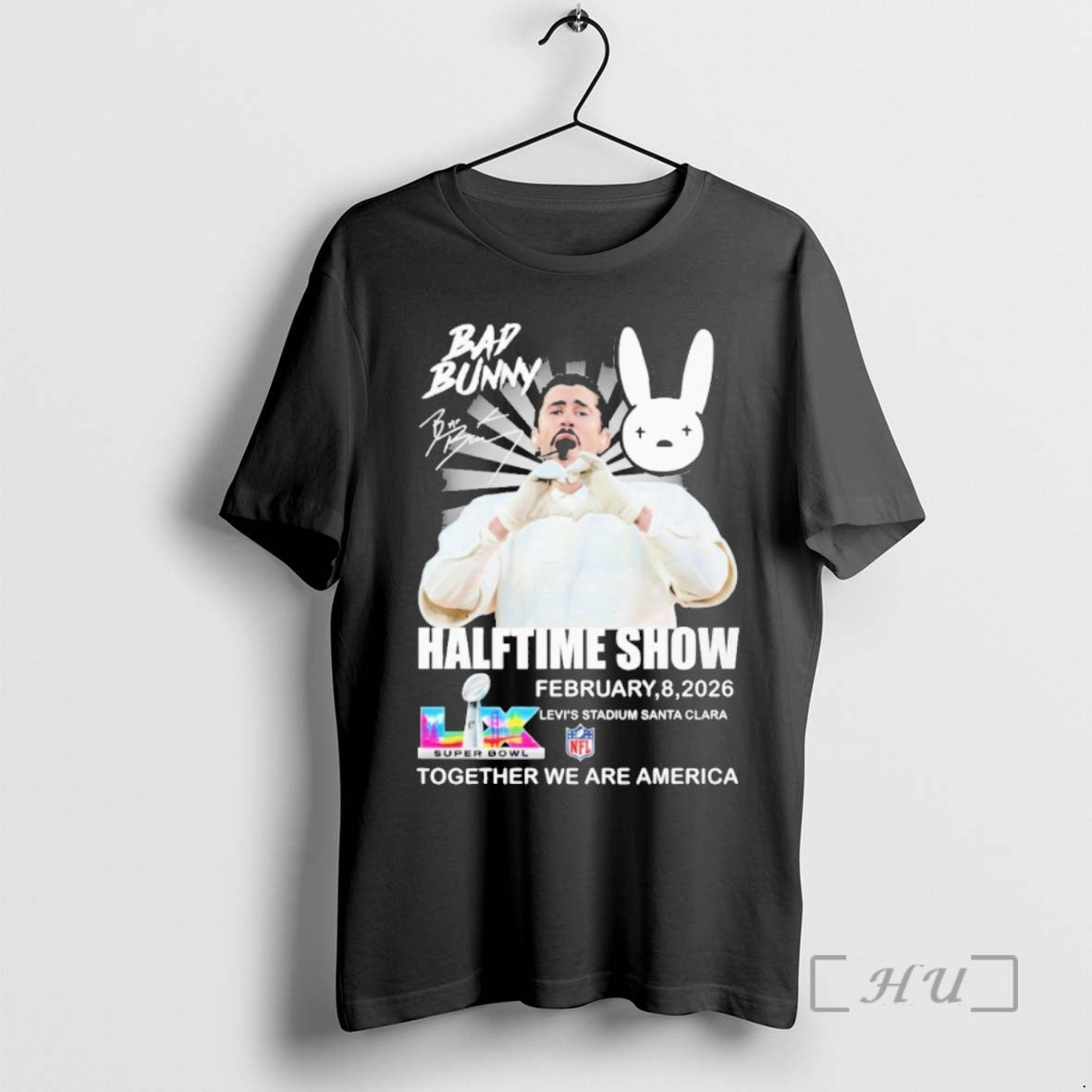 Officials Bad Bunny Halftime Show Together We Are America T-Shirts
