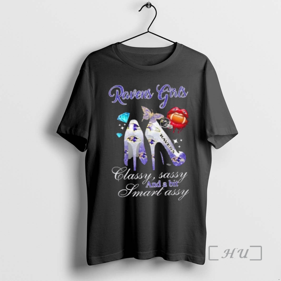 Officials Baltimore Ravens High Heels Classy Sassy Bit Smart Assy T-Shirts